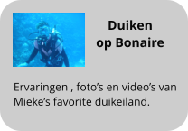 Duiken  op Bonaire  Ervaringen , foto�s en video�s van  Mieke�s favorite duikeiland.