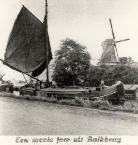 De molen op het zuiden voor de restauratie in 1936 De molen op het zuiden - foto collectie G.H. Varwijk